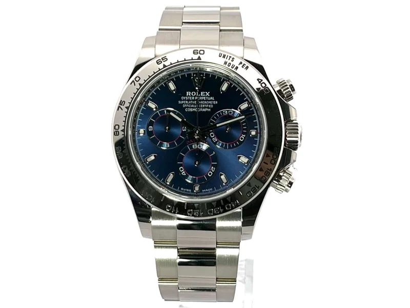 Rolex Cosmograph Daytona 116509 Weißgold Blau ungetragen