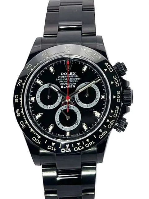 Rolex Daytona Edelstahl 116500LN Schwarz Blaken