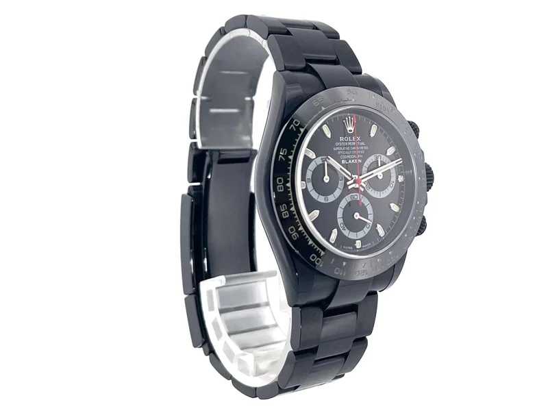 Rolex Daytona Edelstahl 116500LN Schwarz Blaken