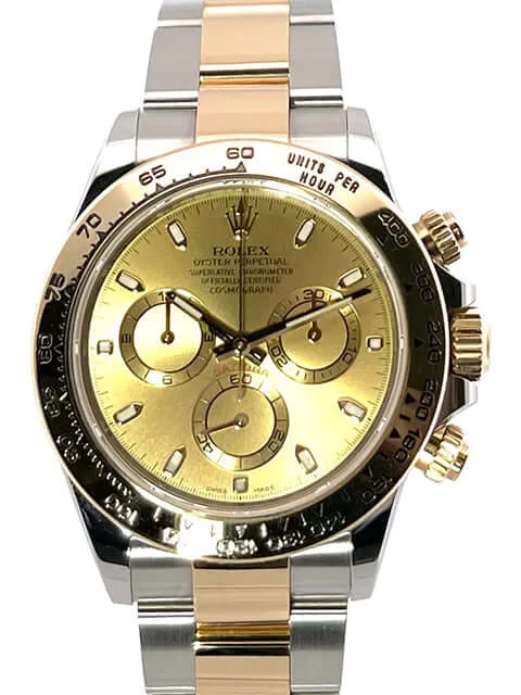 Rolex Daytona Edelstahl Gelbgold 116503 Champagner
