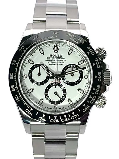 Rolex Daytona Edelstahl 116500LN Weiß aus 2017