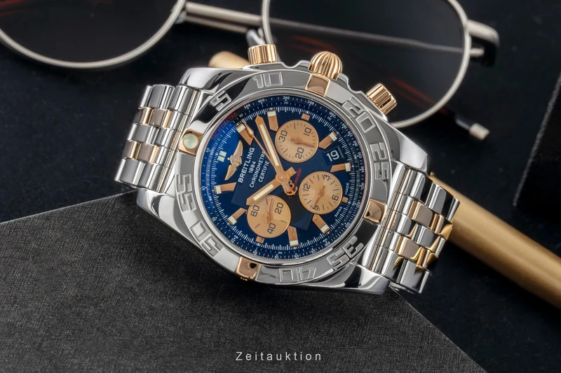 Breitling Chronomat 44 chronograph steel / gold automatic men's watch IB0110 [2600966]