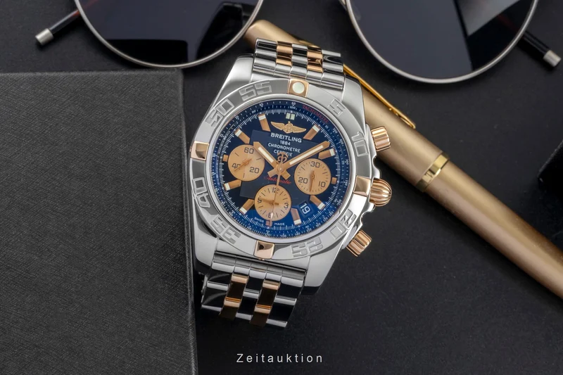 Breitling Chronomat 44 chronograph steel / gold automatic men's watch IB0110 [2600966]