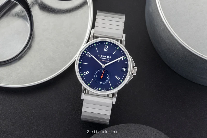 Nomos Ahoi steel automatic men's watch 528 LP: 4300EUR [2601259]