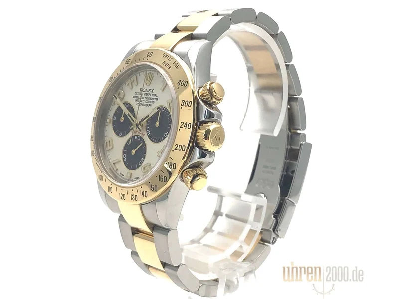 Rolex Daytona Cosmograph 116523 Weiß Schwarz Arabisch aus 2008 LC100