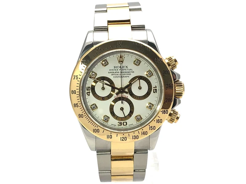 Rolex Daytona Cosmograph 116523 Weiß Diamant aus 2003 LC100