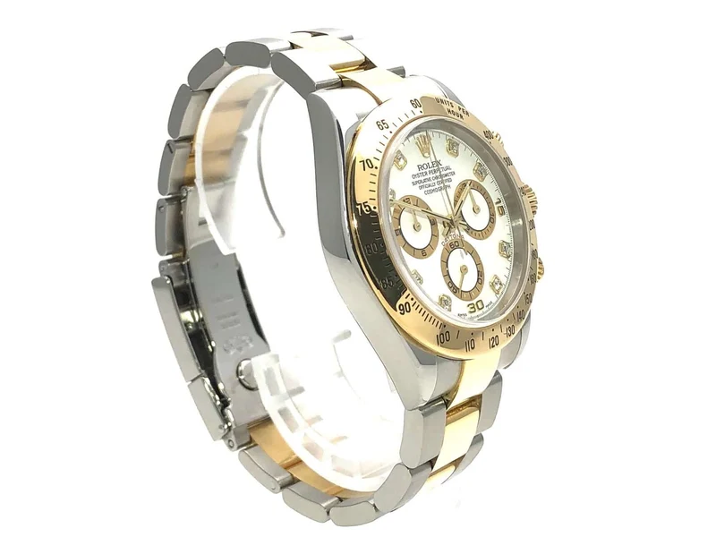 Rolex Daytona Cosmograph 116523 Weiß Diamant aus 2003 LC100
