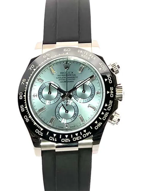 Rolex Daytona 116519LN Weißgold Oysterflex Eisblau Diamant