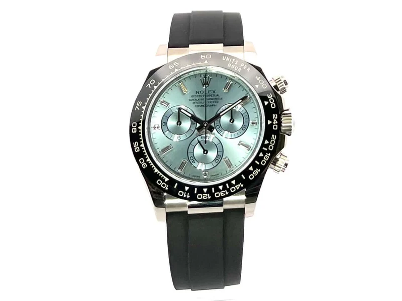 Rolex Daytona 116519LN Weißgold Oysterflex Eisblau Diamant