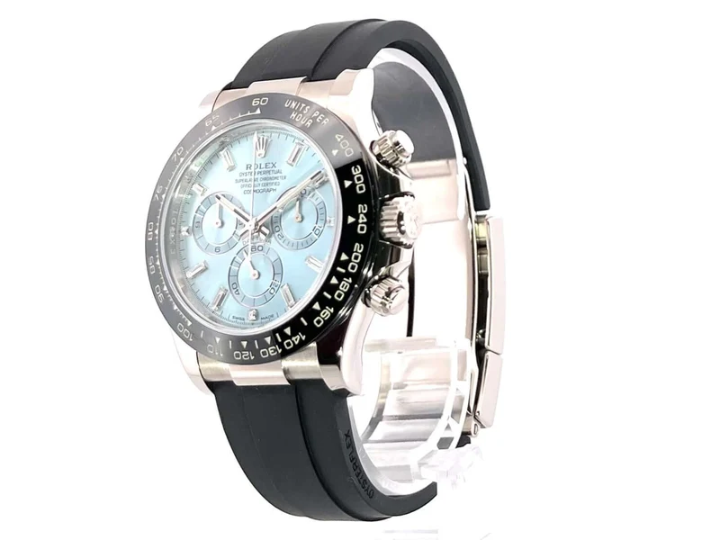 Rolex Daytona 116519LN Weißgold Oysterflex Eisblau Diamant