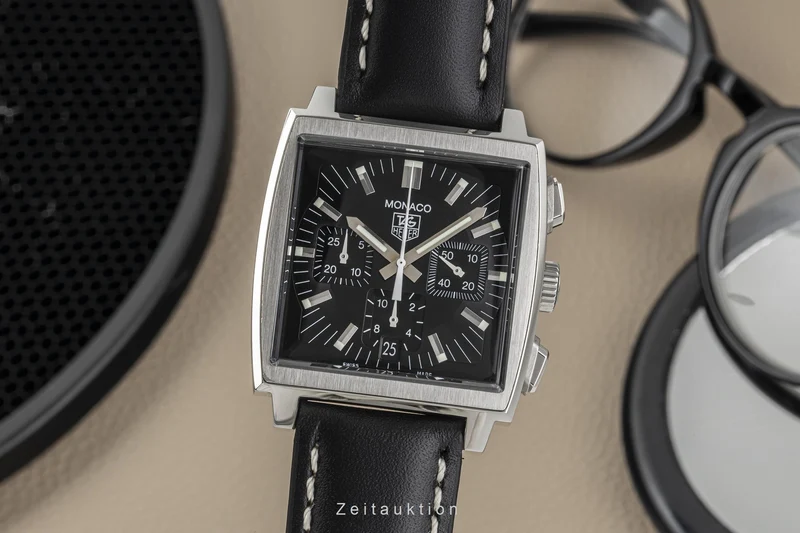 Tag Heuer Monaco chronograph steel automatic men's watch CW2111-0 LP: 6850EUR [2301387]