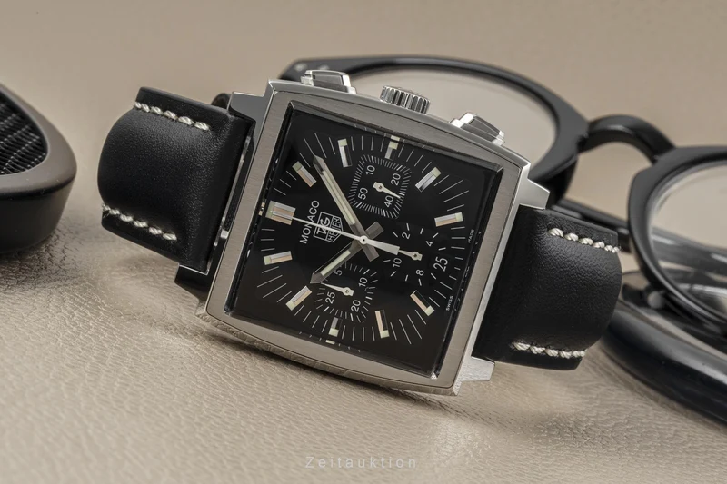 Tag Heuer Monaco chronograph steel automatic men's watch CW2111-0 LP: 6850EUR [2301387]