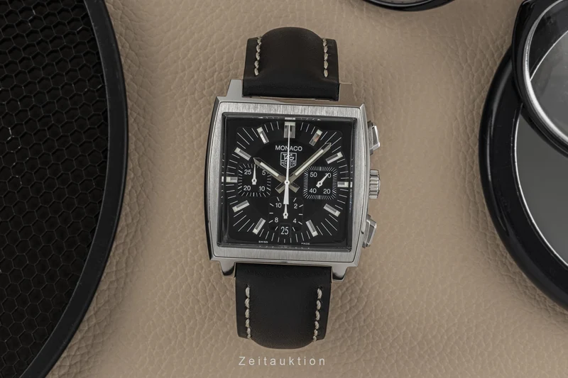Tag Heuer Monaco chronograph steel automatic men's watch CW2111-0 LP: 6850EUR [2301387]