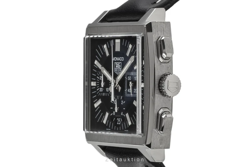Tag Heuer Monaco chronograph steel automatic men's watch CW2111-0 LP: 6850EUR [2301387]