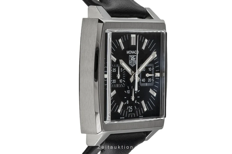 Tag Heuer Monaco chronograph steel automatic men's watch CW2111-0 LP: 6850EUR [2301387]