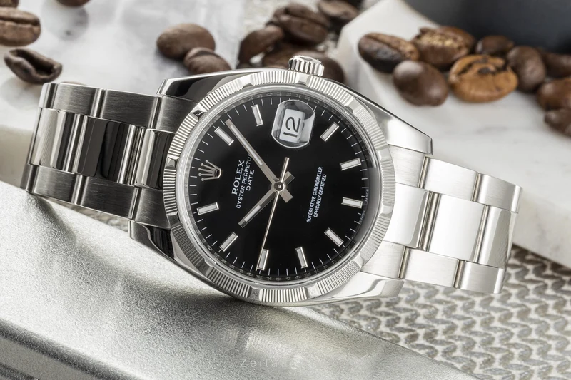 Rolex Date steel automatic men's watch 115210 [2301344]