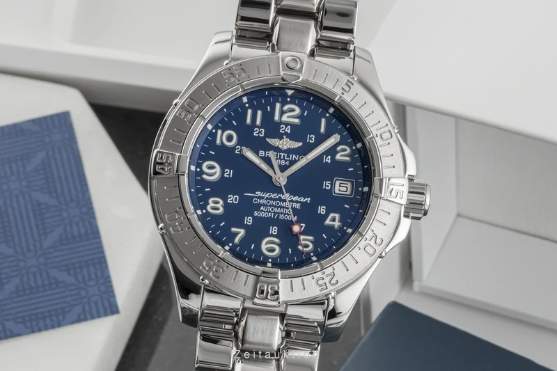 Breitling Superocean steel automatic men's watch A17360 LP: 5450EUR [2301328]