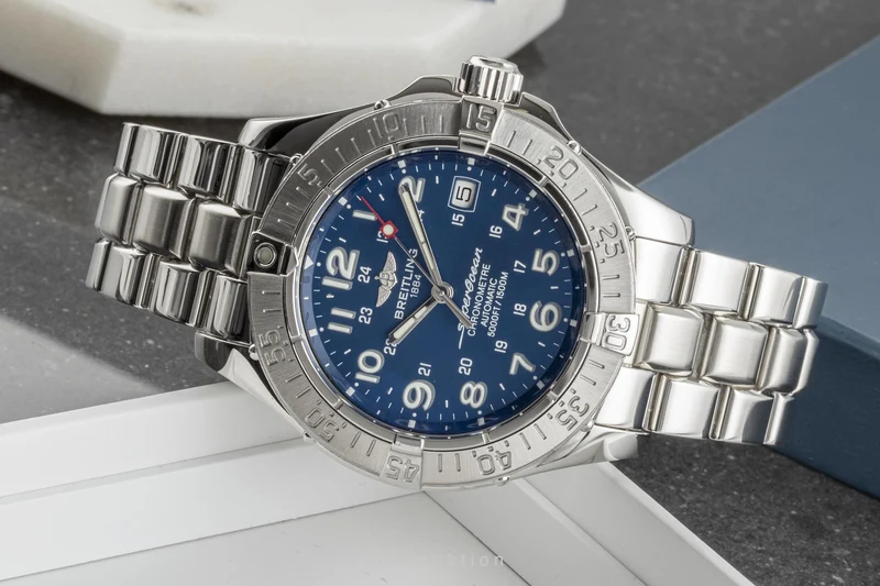 Breitling Superocean steel automatic men's watch A17360 LP: 5450EUR [2301328]