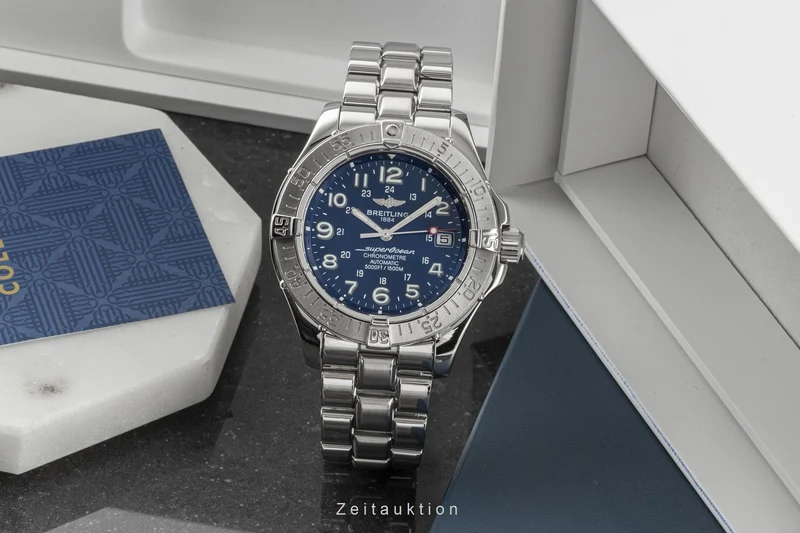 Breitling Superocean steel automatic men's watch A17360 LP: 5450EUR [2301328]