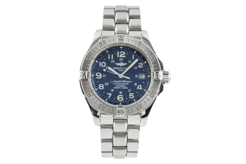 Breitling Superocean steel automatic men's watch A17360 LP: 5450EUR [2301328]