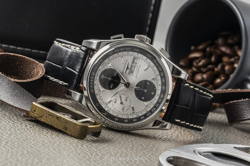 Longines Heritage chronograph steel automatic men's watch L2.747.4 [2301298]