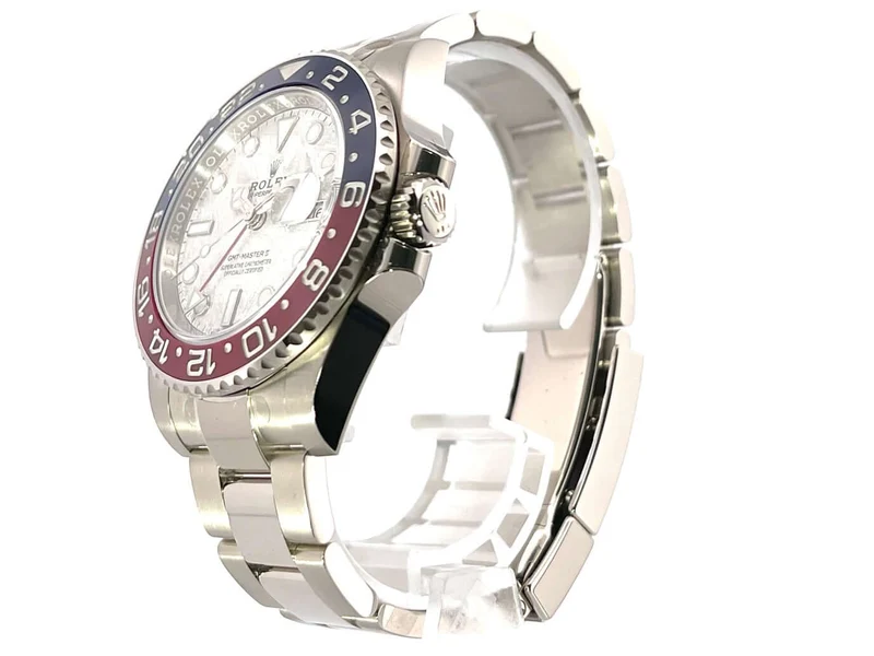 Rolex GMT Master II Weißgold 126719BLRO Meteorit verklebt 10-2021