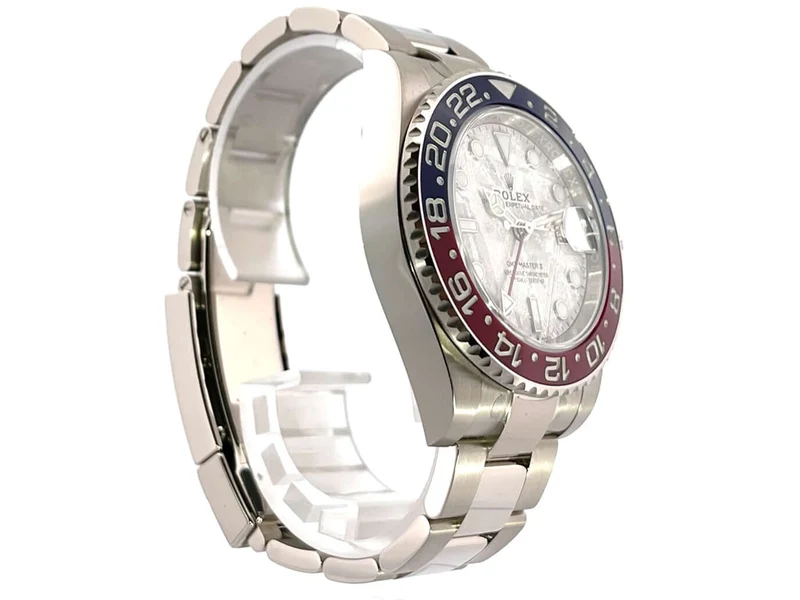 Rolex GMT Master II Weißgold 126719BLRO Meteorit verklebt 10-2021