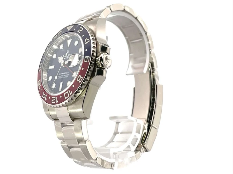 Rolex GMT Master II Weißgold 126719BLRO Blau verklebt aus 2021