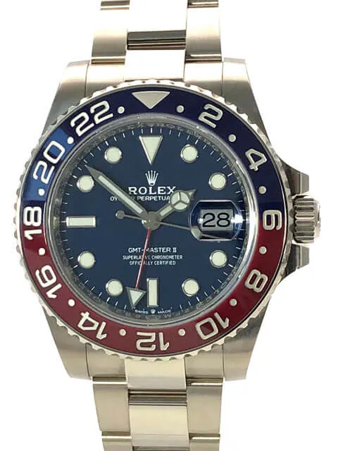 Rolex GMT Master II Weißgold 126719BLRO Blau ungetragen 2020