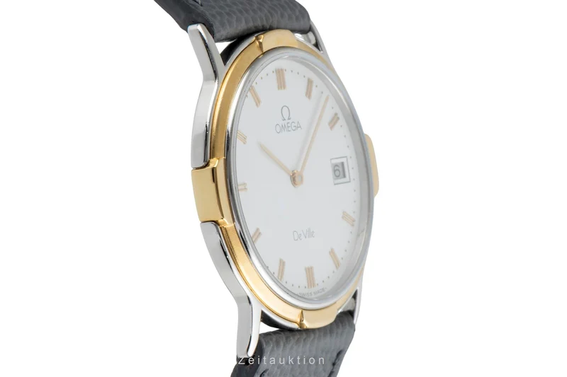 Omega De Ville steel / gold quartz unisex 196.0308 Vintage [2507256]