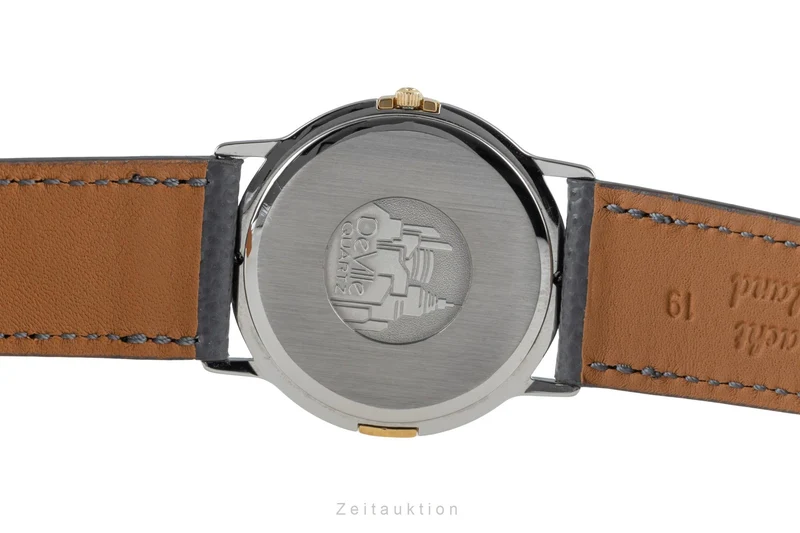 Omega De Ville steel / gold quartz unisex 196.0308 Vintage [2507256]