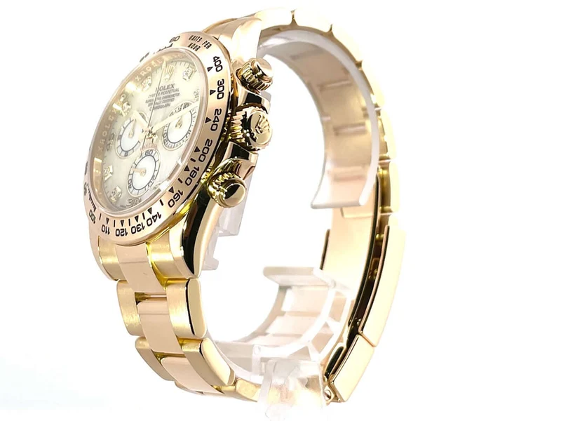 Rolex Cosmograph Daytona 116508 Gelbgold Perlmutt Diamant aus 2017