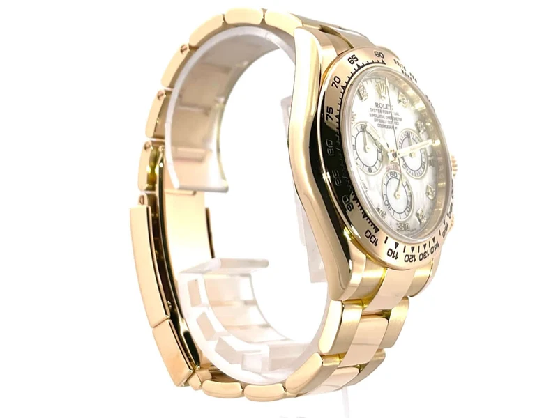 Rolex Cosmograph Daytona 116508 Gelbgold Perlmutt Diamant aus 2017