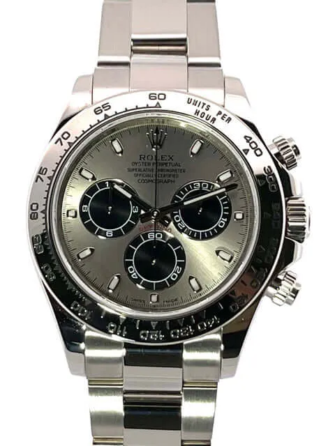 Rolex Cosmograph Daytona Weißgold 116509 Grau aus 2017