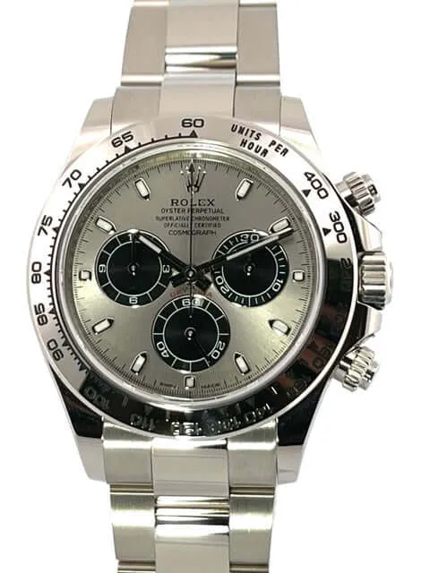 Rolex Cosmograph Daytona Weißgold 116509 Grau ungetragen 2020