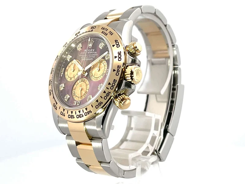 Rolex Daytona Edelstahl - Gelbgold 116503 Dunkles Perlmutt Diamant aus 2020 LC100