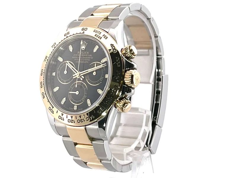 Rolex Daytona Edelstahl Gelbgold 116503 Schwarz aus 2018