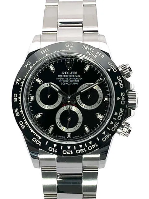 Rolex Daytona Edelstahl 116500LN Schwarz LC100 aus 2019