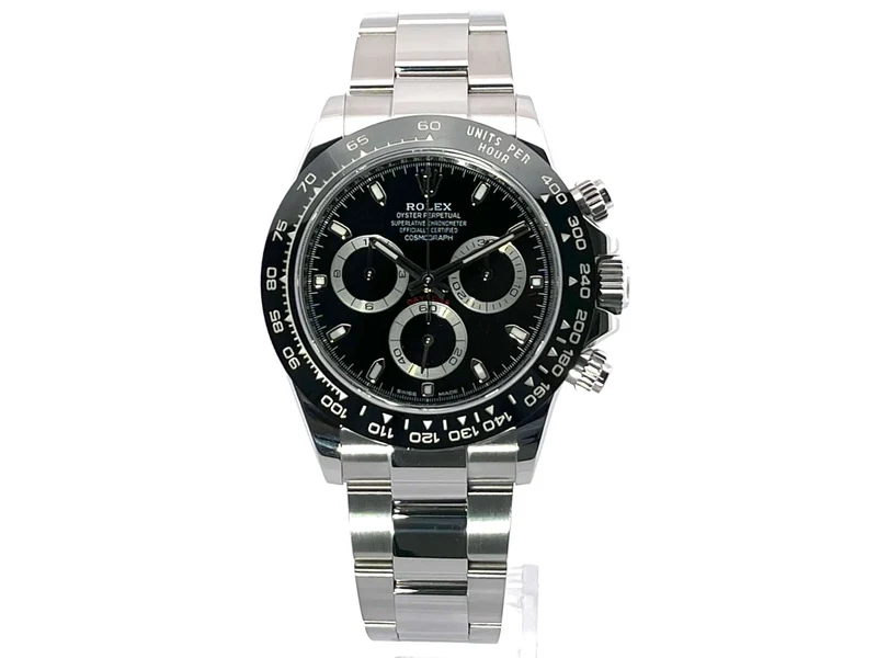 Rolex Daytona Edelstahl 116500LN Schwarz LC100 aus 2019