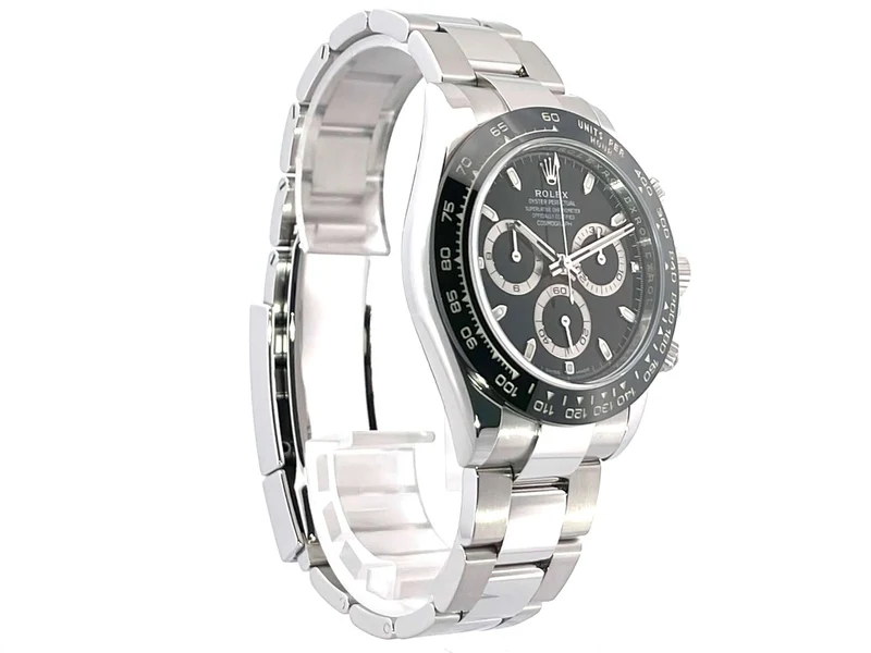 Rolex Daytona Edelstahl 116500LN Schwarz LC100 aus 2019