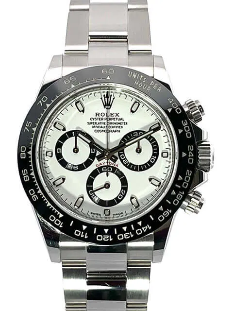 Rolex Daytona Edelstahl 116500LN Weiß aus 2018 LC100