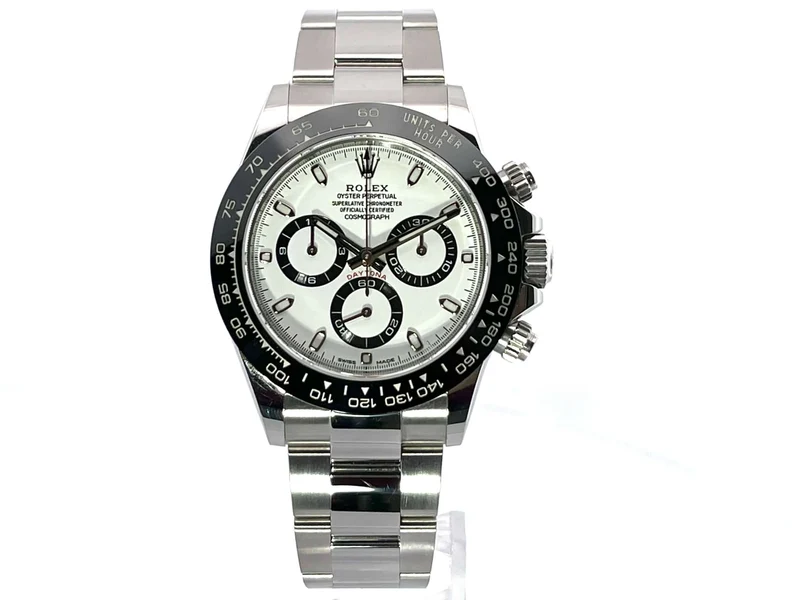 Rolex Daytona Edelstahl 116500LN Weiß aus 2018 LC100