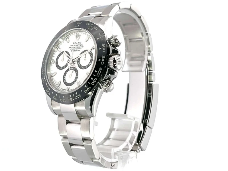 Rolex Daytona Edelstahl 116500LN Weiß aus 2018 LC100