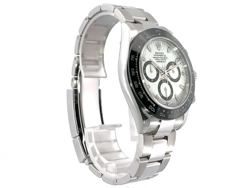 Rolex Daytona Edelstahl 116500LN Weiß aus 2018 LC100