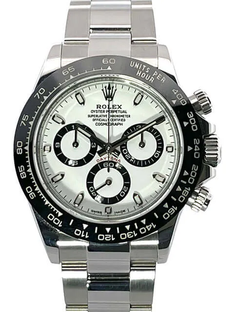 Rolex Daytona Edelstahl 116500LN Weiß aus 2019