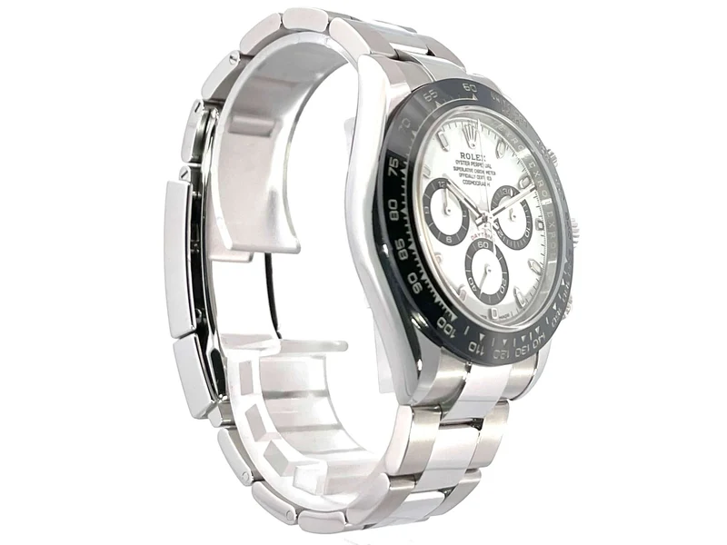 Rolex Daytona Edelstahl 116500LN Weiß aus 2019