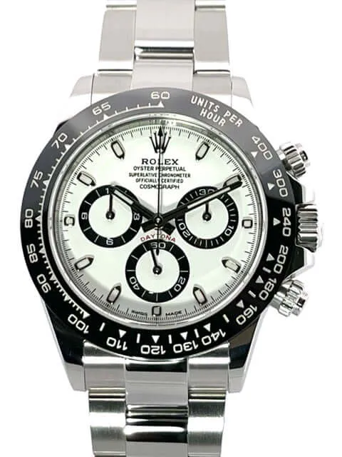 Rolex Daytona Edelstahl 116500LN Weiß aus 2019