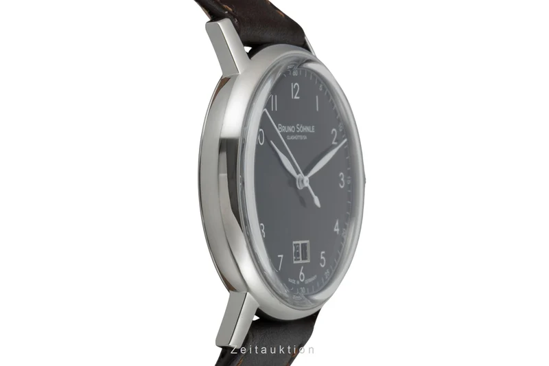 Bruno Söhnle Glashütte Bergamo Big steel quartz men's watch 17-13234-331 [2601715]