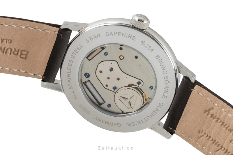 Bruno Söhnle Glashütte Bergamo Big steel quartz men's watch 17-13234-331 [2601715]