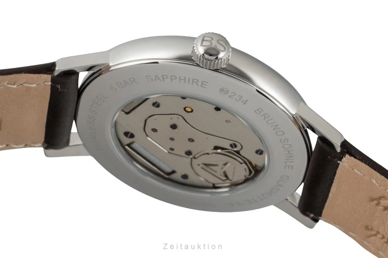 Bruno Söhnle Glashütte Bergamo Big steel quartz men's watch 17-13234-331 [2601715]